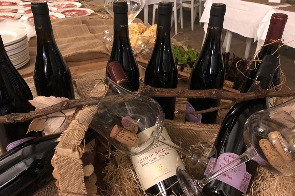 Degustazione: nuovi formaggi e vini Masciarelli.