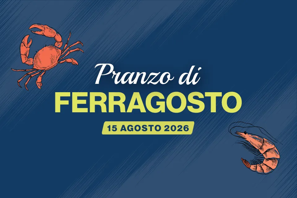 Il 15 Agosto 2026 vi aspettiamo numerosi nel nostro ristorante ai Castelli Romani insieme agli amici e la famiglia per trascorrere uno straordinario Pranzo di Ferragosto.